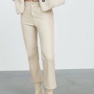 Zara Cream Ankle-Length Women's Pants